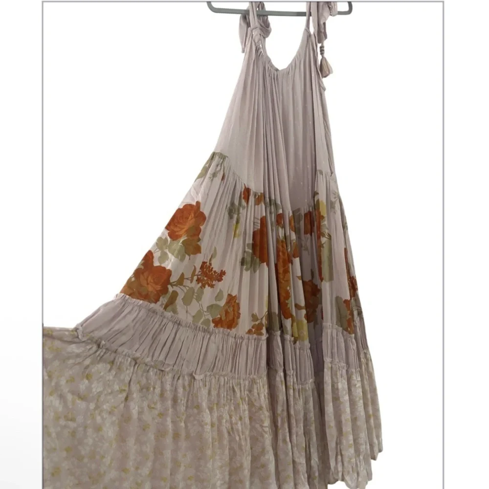Free People Bare It All Maxi Dress/Lilac NWT